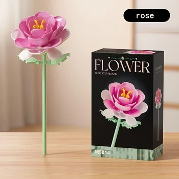 Romantische Blumendekorationen für Bausteine, Festivalgeschenke, kleine Bausteinsträuße, handgefertigte