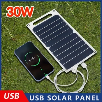 35W 5V Tragbares Wasserdichtes Solarpanel mit USB für Outdoor-Wandern Camping Handy-Aufladung