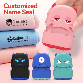 Benutzerdefinierte Baby-Namensstempel - personalisierte wasserfeste Tintenversiegelung für Schulbedarf, Reisen