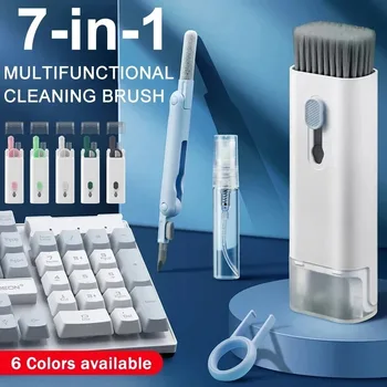 7-1 Computer Tastatur Reiniger Pinsel Kit Kopfhörer Reinigung Stift Für Headset Tastatur Reinigung Werkzeuge