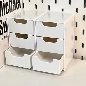 3-stufiger Kosmetik-Aufbewahrungsbox-Organizer aus Kunststoff mit Schubladen, multifunktionale Aufbewahrung