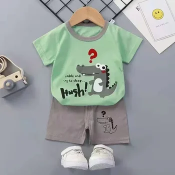 Kinder Sets mutter Kinder Kleidung Jungen Mädchen T-shirt Shorts Sommer Baumwolle kurzarm Baby (2 Stück)