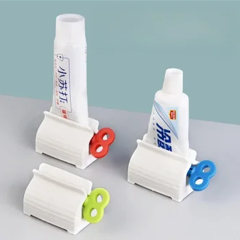Kunststoff Dispenser Bad Zubehör Multifunktions Rohr Squeezer Manuelle Squeezer Zahnpasta Einfache Tragbare
