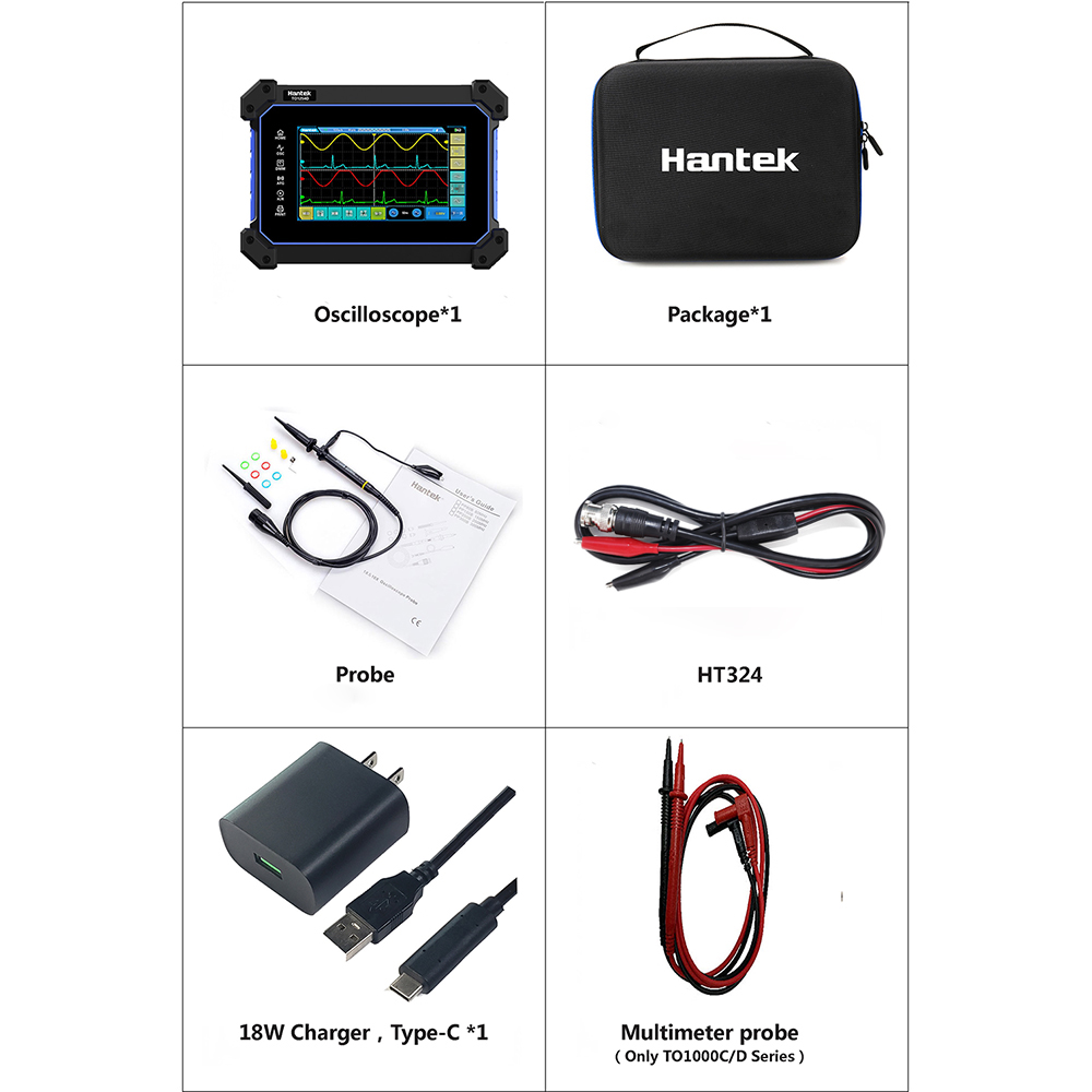 Hantek TO1112D Handoszilloskop, 2 Kanäle, 110 MHz, Multimeter – Bild 6