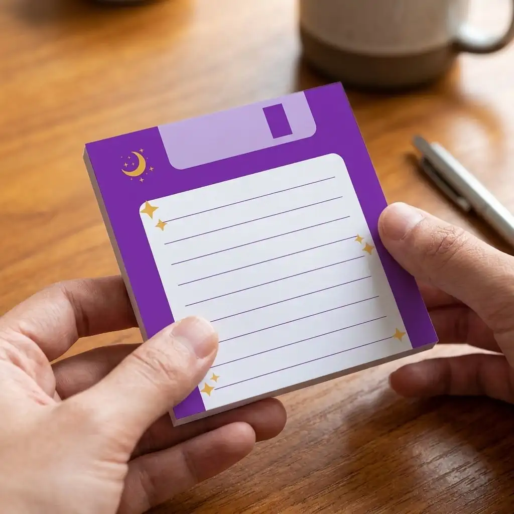 4er-Pack Retro-Disketten-Haftnotizen – Bild 3