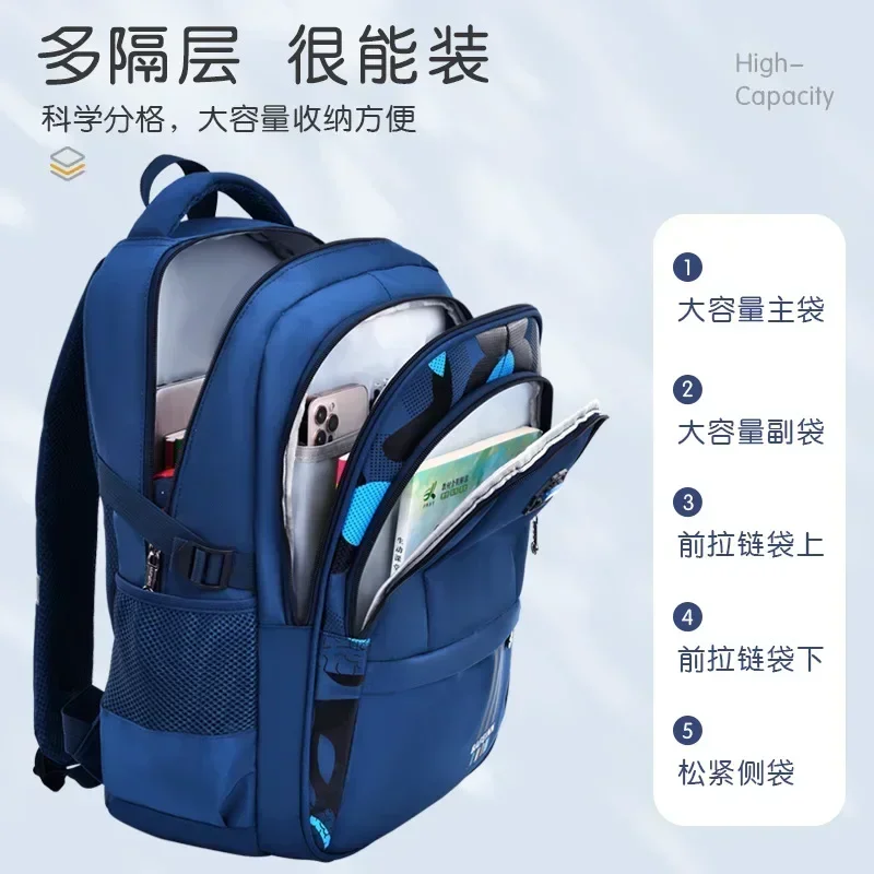 Grund- und Mittelschüler Schultasche Jungen Leichter Rucksack – Bild 6