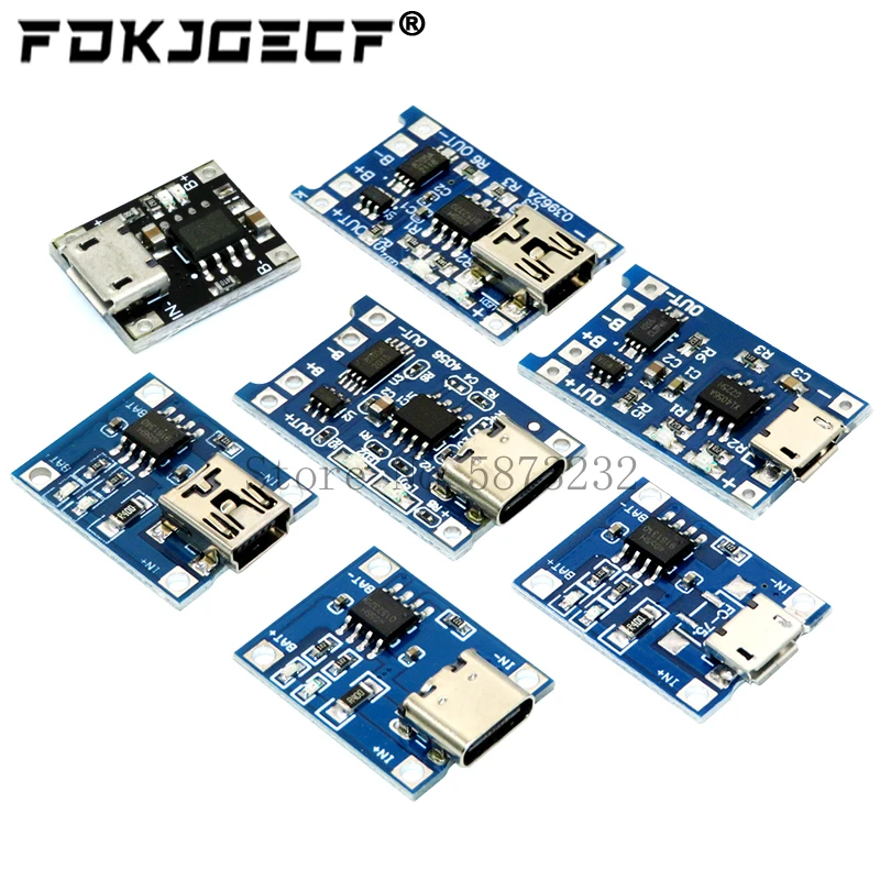 TP4056 Mit Schutz Dual Funktionen 5V 1A Mini Micro TYPE-C USB