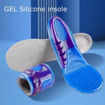 GEL Silikon-Einlegesohlen für Schuhe, orthopädische Einlegesohle zur Fußgewölbeunterstützung, weiche