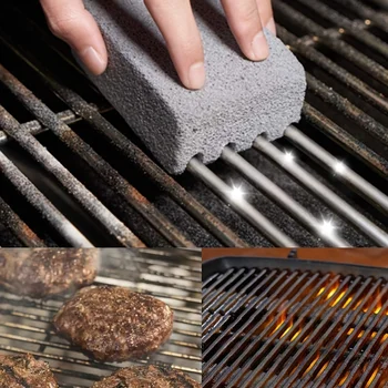 BBQ Grill Reinigung Pinsel Ziegel Block Grill Reinigung Stein Bimsstein Ziegel Für Grill Rack Outdoor Küche