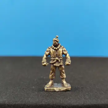 ​ ​ 3 cm Messing-Kampfkünstlerstatue - Kampfskulptur, Tischdekoration für Gamer und Anime-Fans