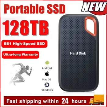 2TB/4TB Externe SSD Schnelle Datenübertragung Solid-State-Laufwerk 128TB Große Kapazität Wasserdichte