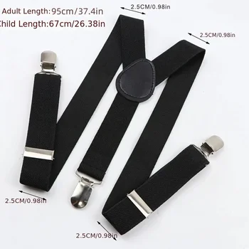 Robuste Hosenträger für Herren mit 3 starken Clips, hochelastisch, verstellbare Hosenträger, Hosenhalter