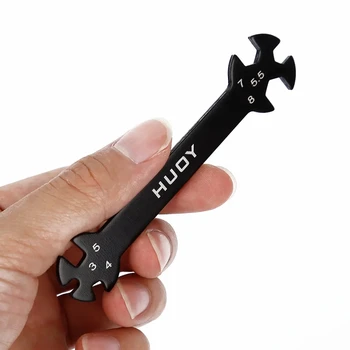 6-in-1 RC Hudy Spezialwerkzeugschlüssel zur Montage von RC-Drohnen, Auto, Boot, 3/4/5/5,5/7/8 mm Spannschloss