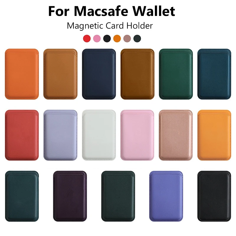 Luxus Für Magsafe Magnetische Leder Brieftasche Fall Für