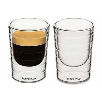Nespresso Kaffeetasse, hitzebeständig, doppelwandig, Teeglas, Tasse, Bier, Kaffee, handgefertigt, kreativ