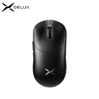Delux M400 kabellose Gaming-Maus, 24000 DPI, 1 kHz Schadfrequenz, PAW3311, wiederaufladbare Tri-Mode-Mäuse