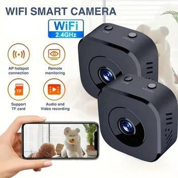 Mini WLAN-Kamera 2,4G Kabellose Sicherheitsüberwachung Fernüberwachung Innenbereich Baby Sprach