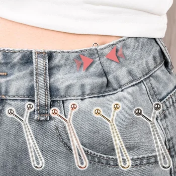 Jeansröcke, abnehmbare Schnallen-Accessoires, verstellbarer Ärmelclip für Hosen, Taillenverengung