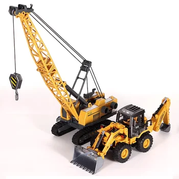 Engineering Diecast Spielzeug für Jungen Legierung + Kunststoff Traktor Bagger Kran Bulldozer Kinder Lkw