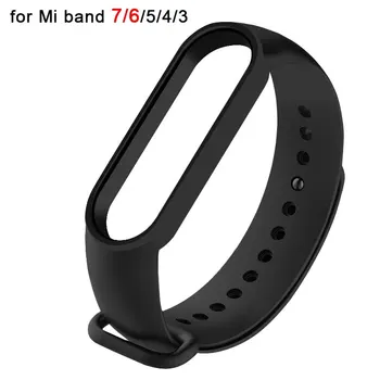 Uhrenarmbänder für Xiaomi Mi Band 7 6 5 4 3 Armband Silikon Handgelenk für Miband 5 6 NFC Ersatz Sportarmband