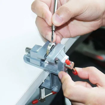 360 ° Rotary Mini Schraubstock Klemme Tisch Schwenkschloss Klemme DIY Reparatur Werkzeug