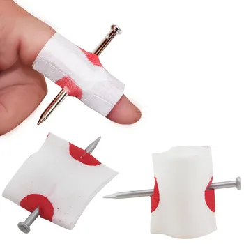 Narr Spielzeug Blut Streich Magie Prop Witz Gefälschte Nagel Durch Finger Magie Lustige Gadgets (5 Stück)