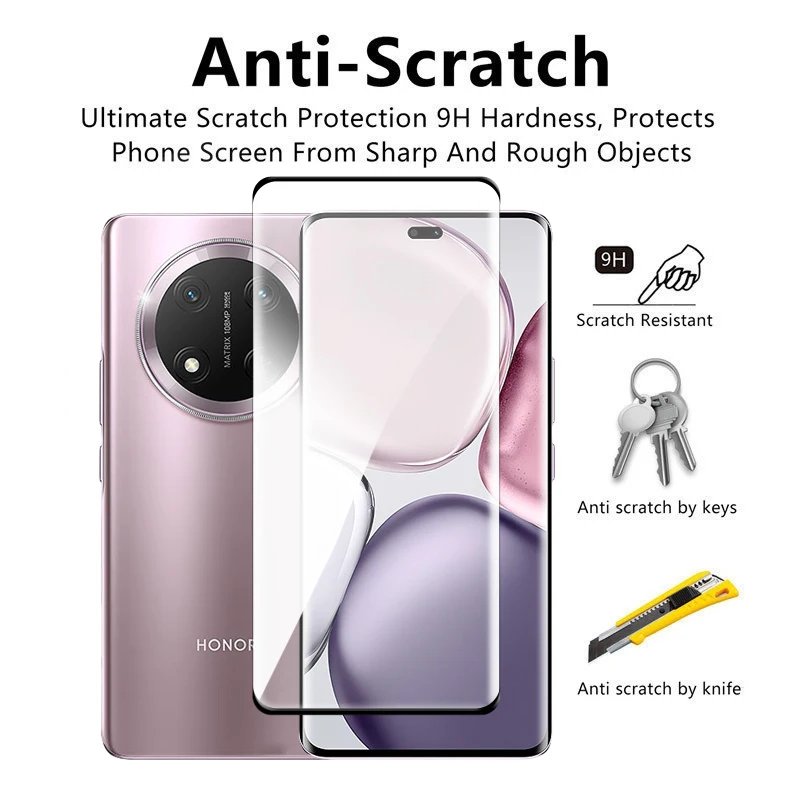 Für Honor Magic 7 Lite 5G Glas 3D Gebogene Volle Abdeckung – Bild 5