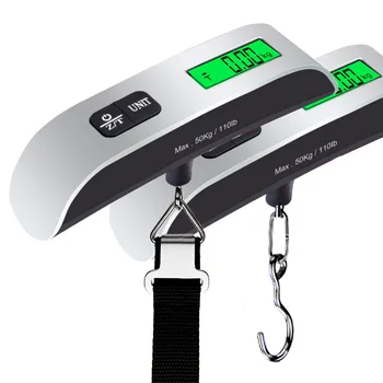 Digitales LCD-Display, 110 lb/50 kg, elektronisches Gepäck, hängender Koffer, Reisegewicht, Gepäcktasche