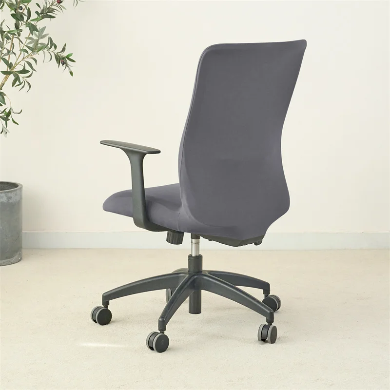 1PC Einfarbig Büro Sessel Abdeckung Stretch Spandex Computer – Bild 6