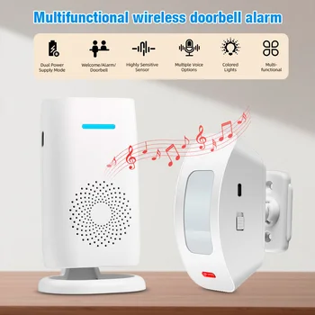 KERUI Split Willkommen Chime Bell Intelligente drahtlose Türklingel PIR Sensor Alarm Mehrere Klingeltöne 433