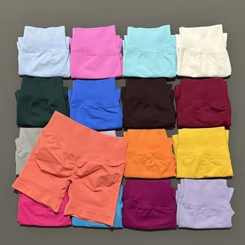 Frauen Fitness Workout Shorts Yoga Hohe Taille Lift Butt Fitness Shorts Gym Laufsport Frauen Push Up Gym