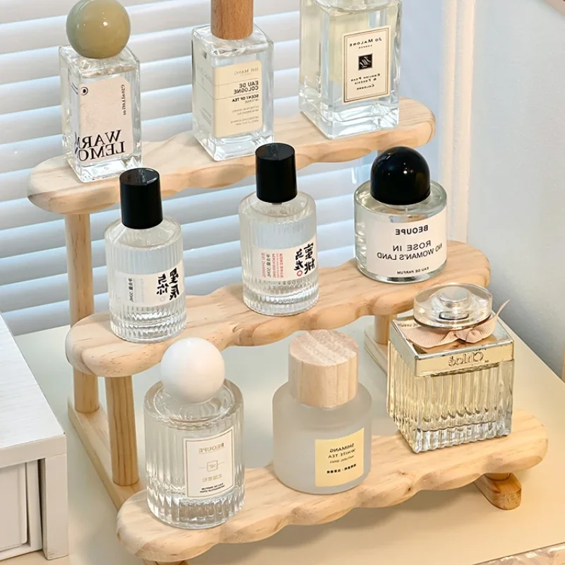 3-stufiger Display-Riser-Ständer, Holzregal für – Bild 3
