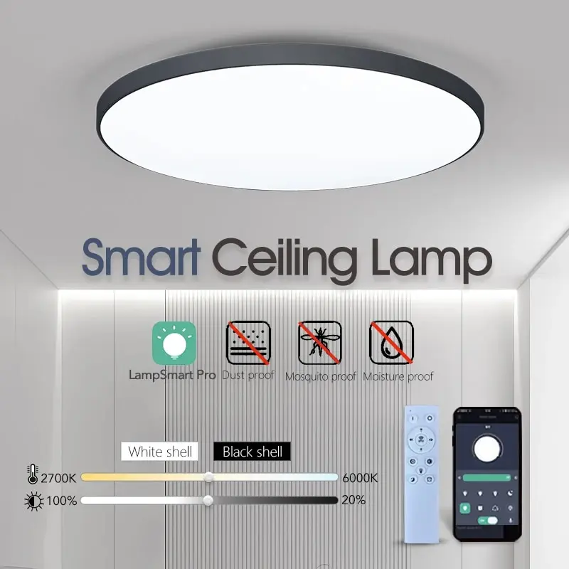 Smart LED Decken leuchte 36W 50W 220V dimmbare moderne LED