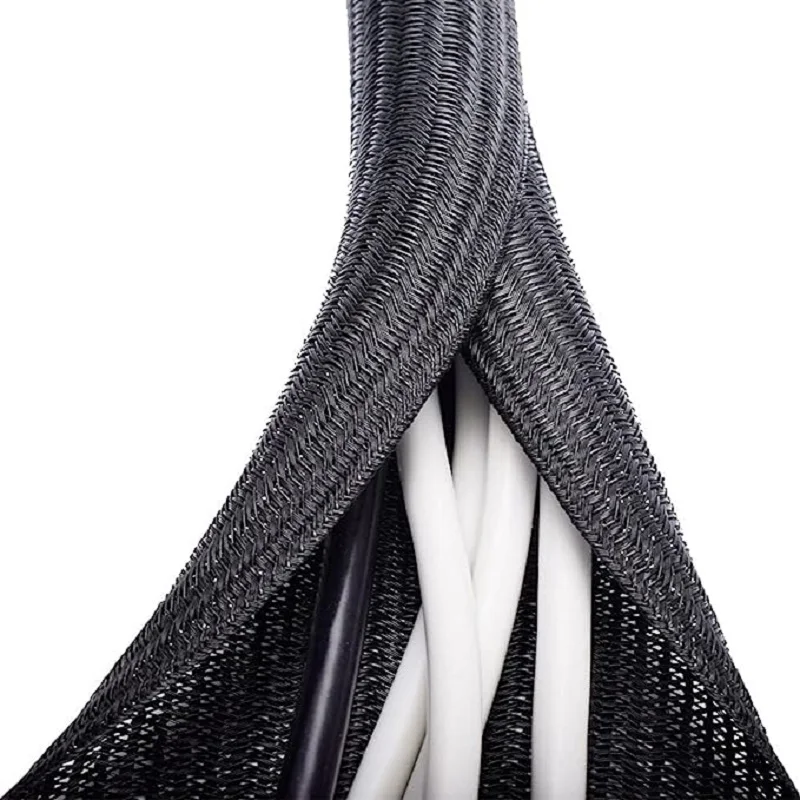 1M 3M 5M geflochtene Kabelhülse PET Nylon Wrapping – Bild 4