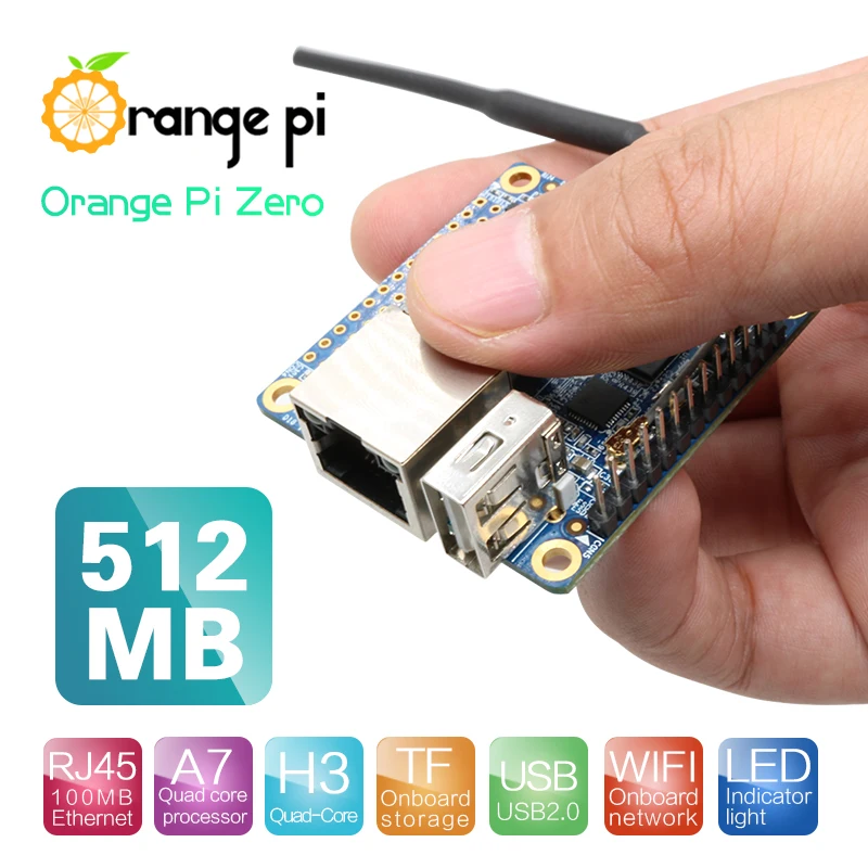 Orange Pi Zero 512 MB H2 H3, Open-Source-Einplatinencomputer