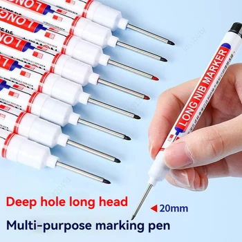 20mm Tiefe Loch Lange Spitze Kopf Marker Für Metall Perforieren Stift Wasserdicht Bad (4 Stück)