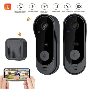 Tuya WIFI Kamera Türklingel HD Video Intercom Outdoor Drahtlose Wasserdichte Türklingel Sicherheit Schutz IR