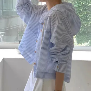 Damen-Shirt, Sommermode, Sonnenschutz, langärmelig, lässig