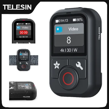 TELESIN Wasserdichte Bluetooth-Fernbedienung für GoPro Hero 13 12 11 10 9 8 Max mit Handschlaufe