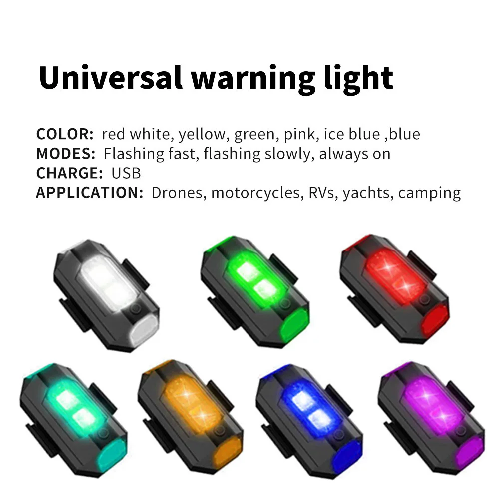 Motorrad Licht Drone Strobe Licht 7 Farbe Mini USB LED – Bild 5