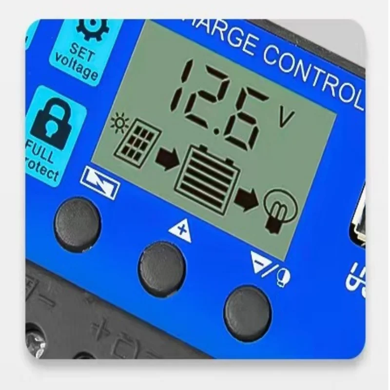 12V/24V 10A 30A PWM Solar-Laderegler - Einstellbares – Bild 4