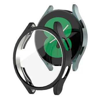 Gehärtetes Glas + PC-Hülle für Samsung Galaxy Watch 9 8 7 4 5 6 44mm 40mm Vollständiger Schutz