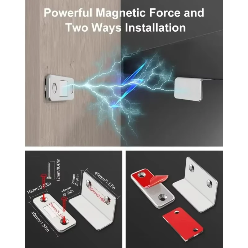 Magnetischer Türverschluss – unsichtbare, starke Haftung – Bild 2