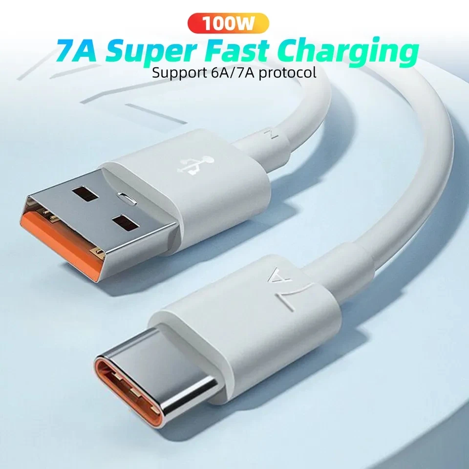 USB auf USB-C Schnellladekabel 100 W, 7 A, Lade- und – Bild 6