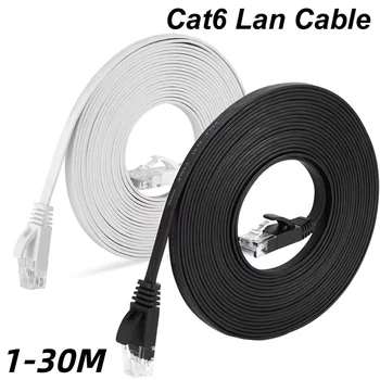 Flaches Cat 6 Netzwerkkabel RJ45, 1 Gbit/s, in mehreren Längen