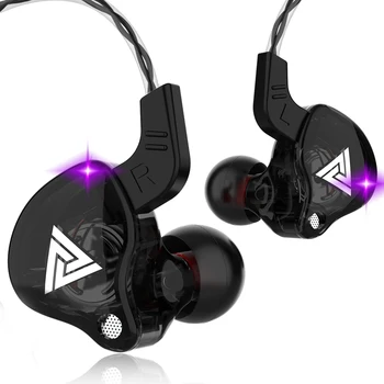 QKZ AK6 In-Ear-Kopfhörer 6, dynamische Treibereinheit, Kopfhörer mit Mikrofon, Stereo, Sport, HiFi, Subwoofer