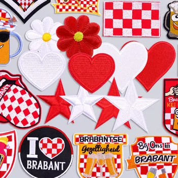 Niederlande Karneval Patch Brabant Emblem Eisen auf Patches auf Kleidung Stickerei Patches für Kleidung ​ ​