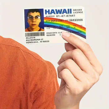 Neuartige PVC-Party-Requisiten für hawaiianische Führerscheine - Regenbogen- und Aloha-Designs, perfekte