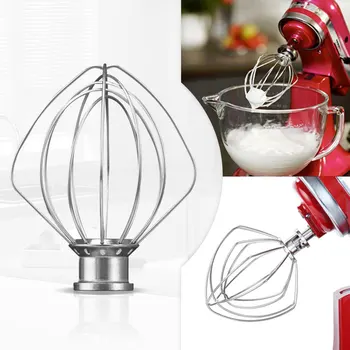 Edelstahl draht Peitsche Küche Elektro mixer Zubehör für 4,5 qt kitchen aid k45ww Stand mixer mit Schneebesen