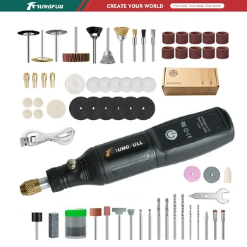 Mini Bohrmaschine USB Wireless Mini Handheld Bohrer Dreh Werkzeug Holzbearbeitung Gravur Stift Dremel